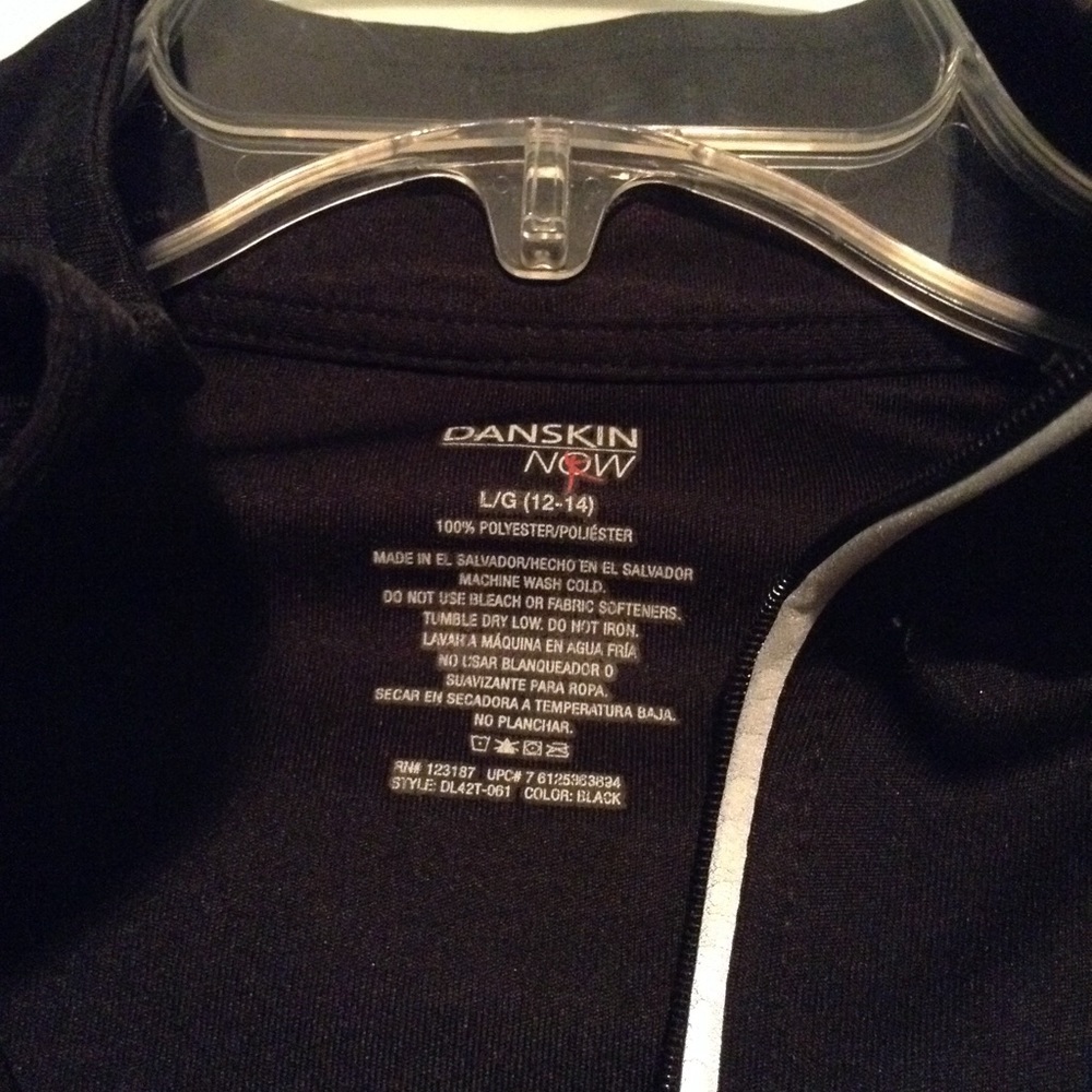 Black athletic shirt